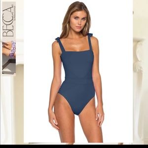 Becca Emma Over The Shoulder One Piece Swimsuit